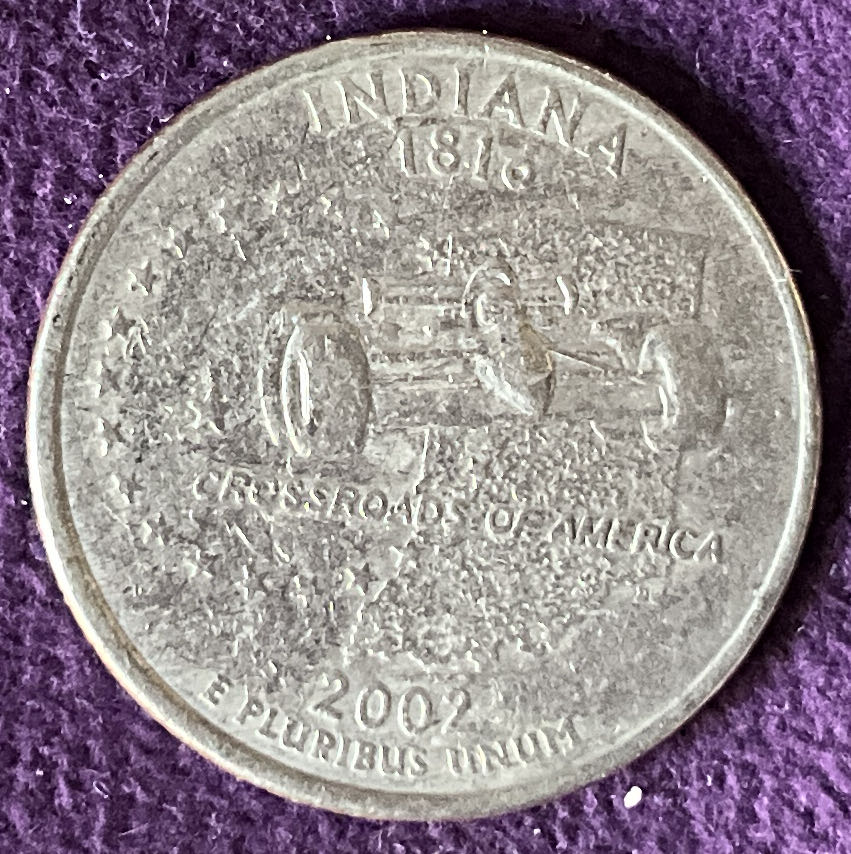 Washington Quarter Indiana 2002 D 1  coin collectible - Main Image 2