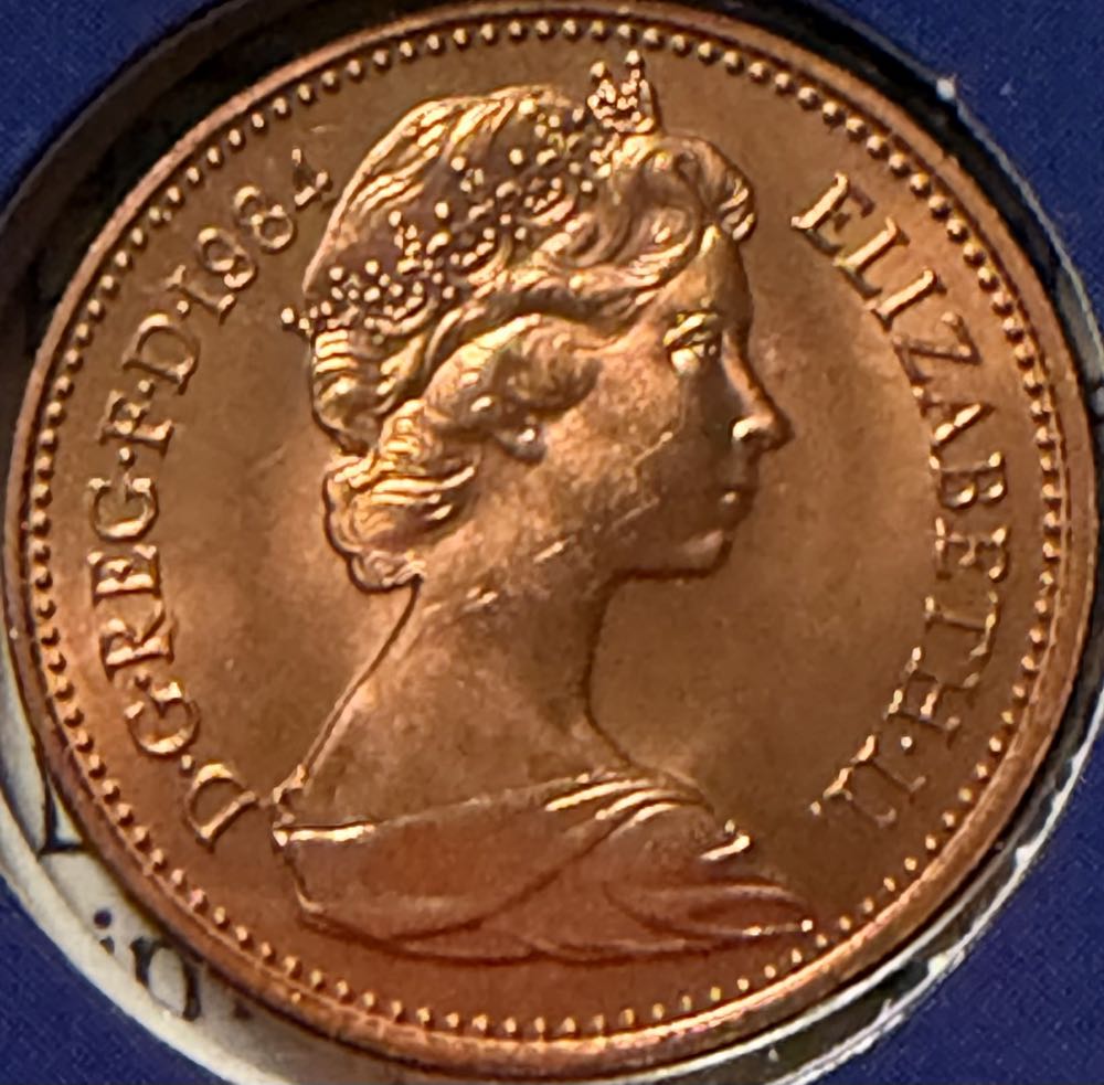 1984 Portcullis 1p  coin collectible - Main Image 2