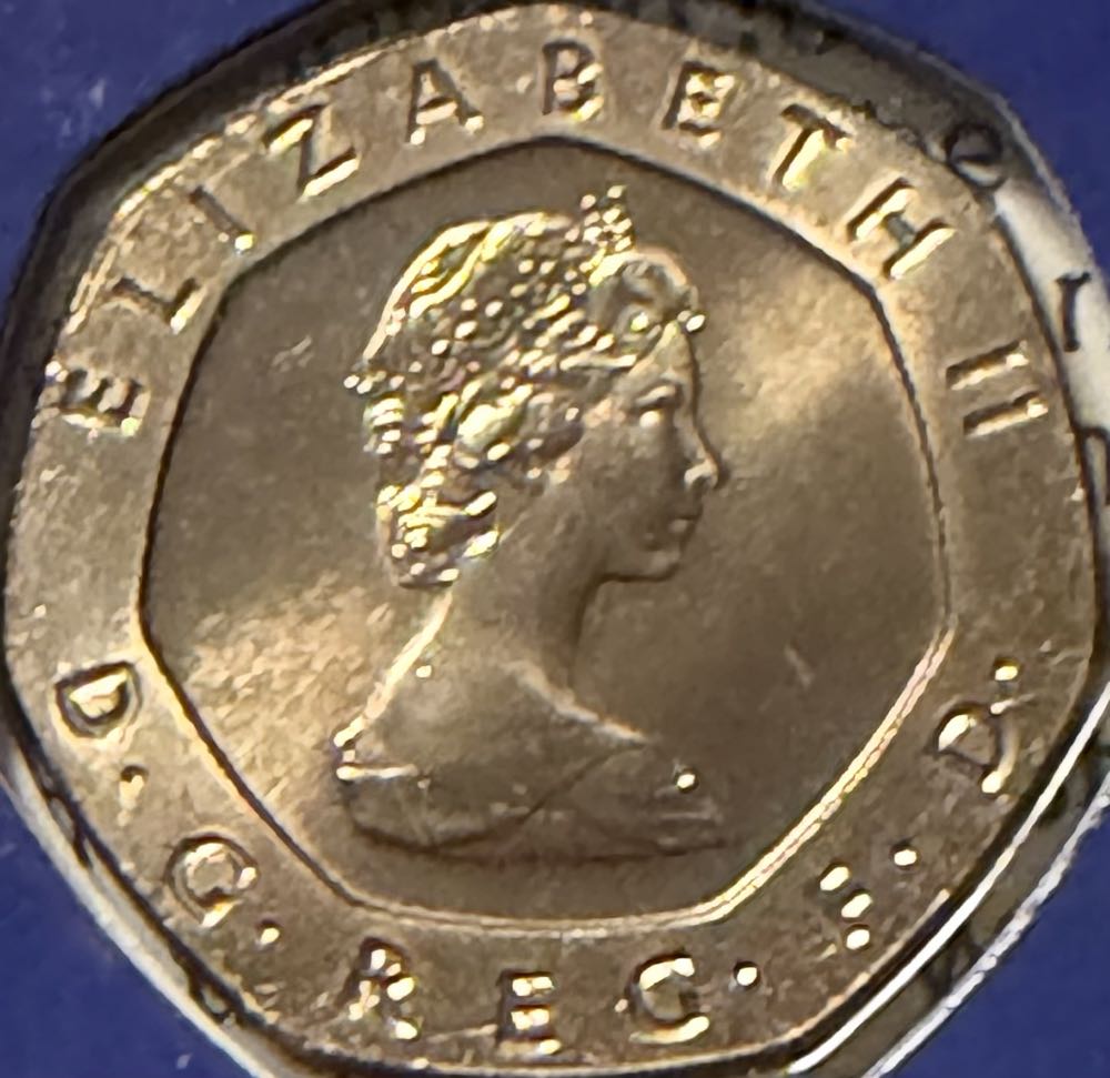 1984 Tudor Rose 20p (2)  coin collectible - Main Image 2