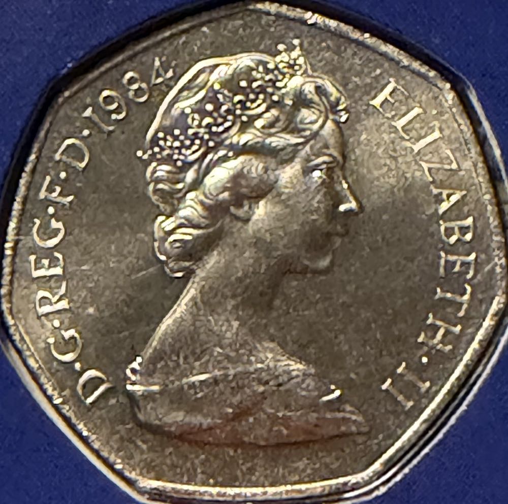 1984 Britannia 50p  coin collectible - Main Image 2