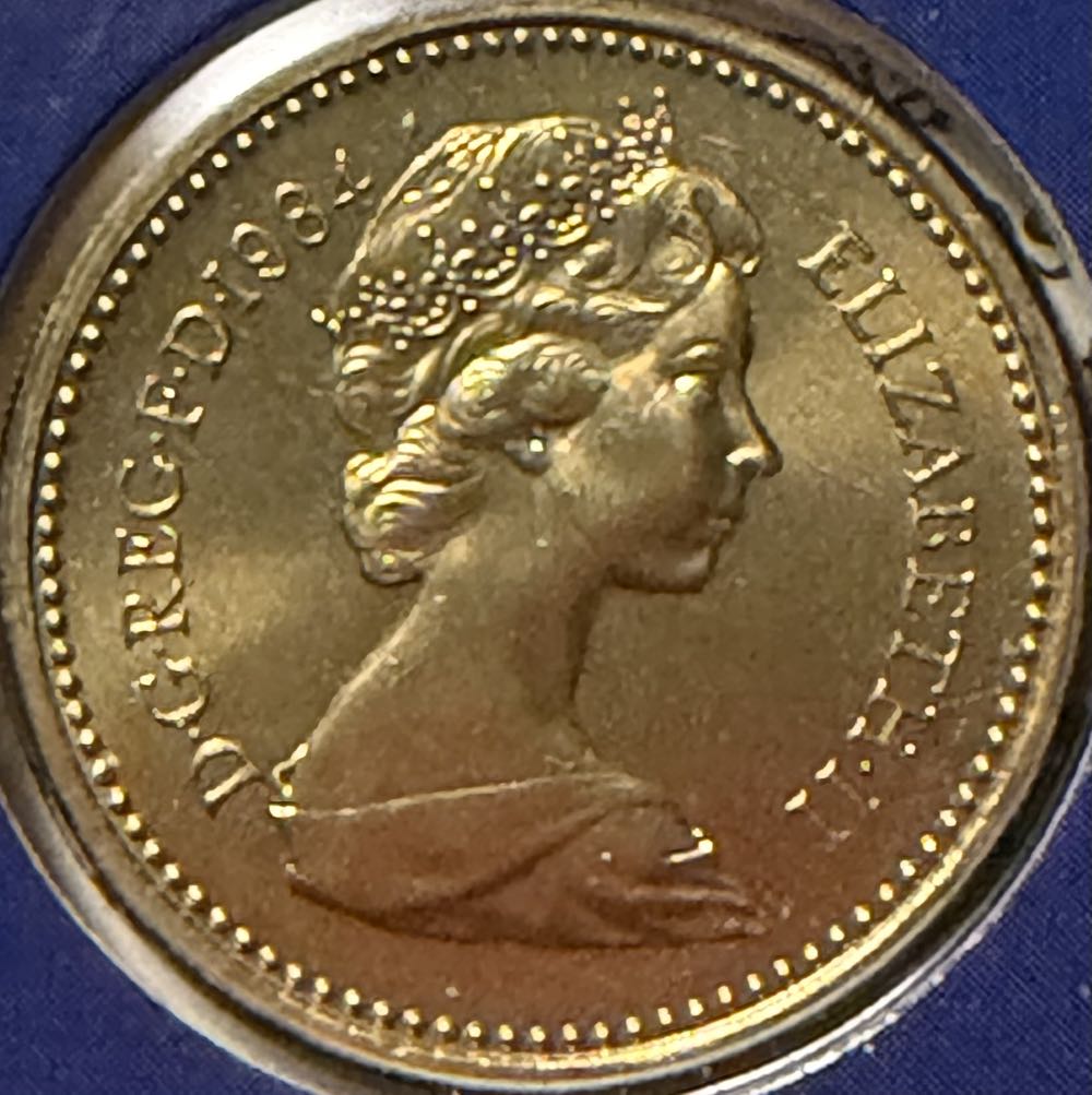 1984 Scottish Thistle £1 (2)  coin collectible - Main Image 2