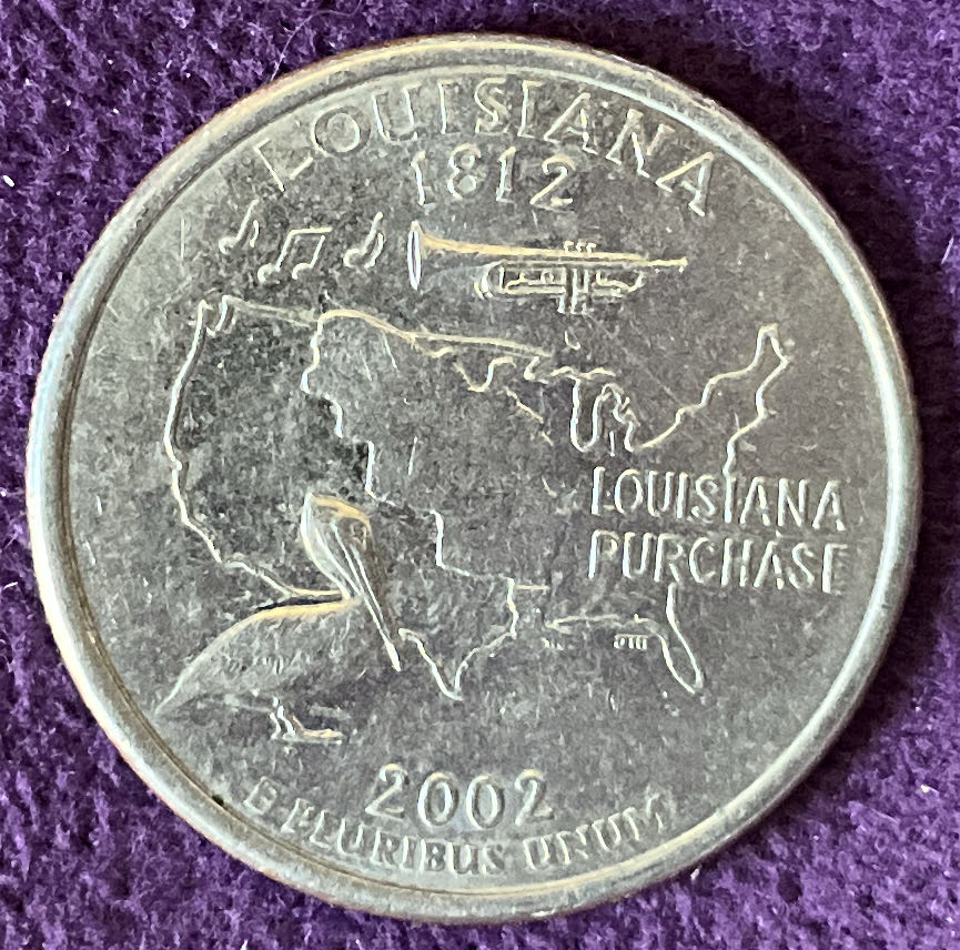 Washington Quarter Louisiana 2002 D 1  coin collectible - Main Image 2