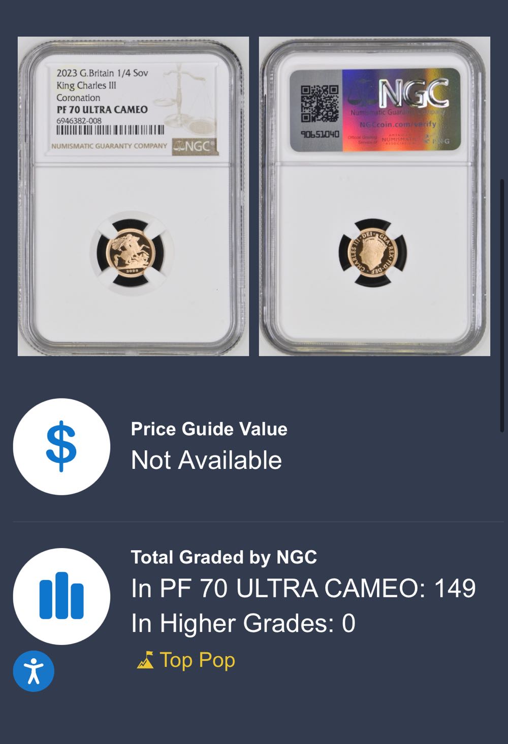 2016 1/4 Proof Sovereign  coin collectible - Main Image 3