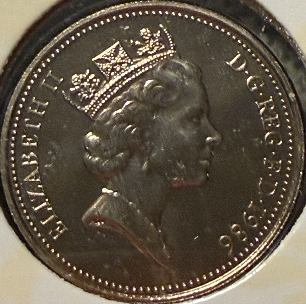 1986 Scottish Thistle 5p  coin collectible - Main Image 2