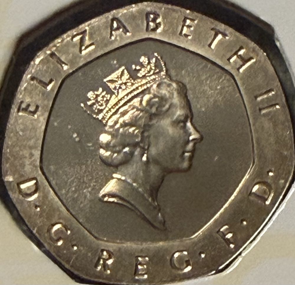 1986 Tudor Rose 20p  coin collectible - Main Image 2