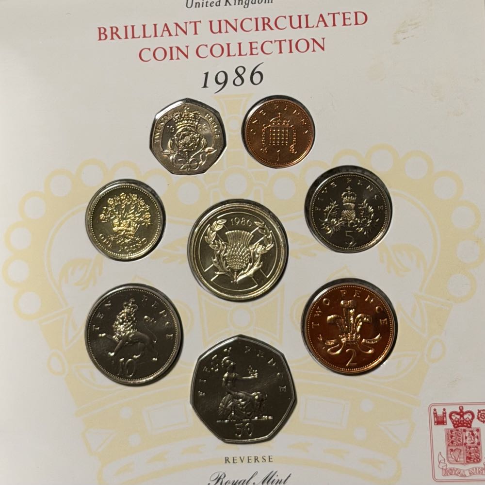 1986 Tudor Rose 20p  coin collectible - Main Image 3