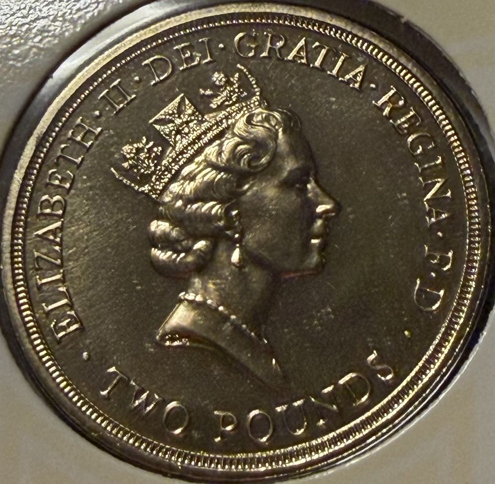 1986 Commonwealth Games £2 (2)  coin collectible - Main Image 2