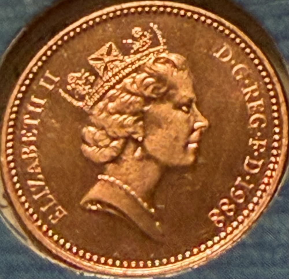 1988 Portcullis 1p  coin collectible - Main Image 2