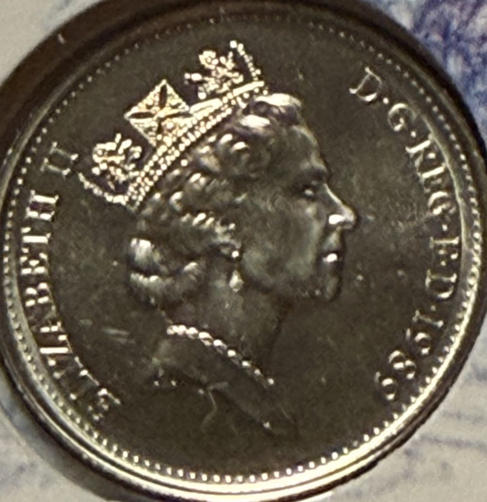 1989 Scottish Thistle 5p (2)  coin collectible - Main Image 2