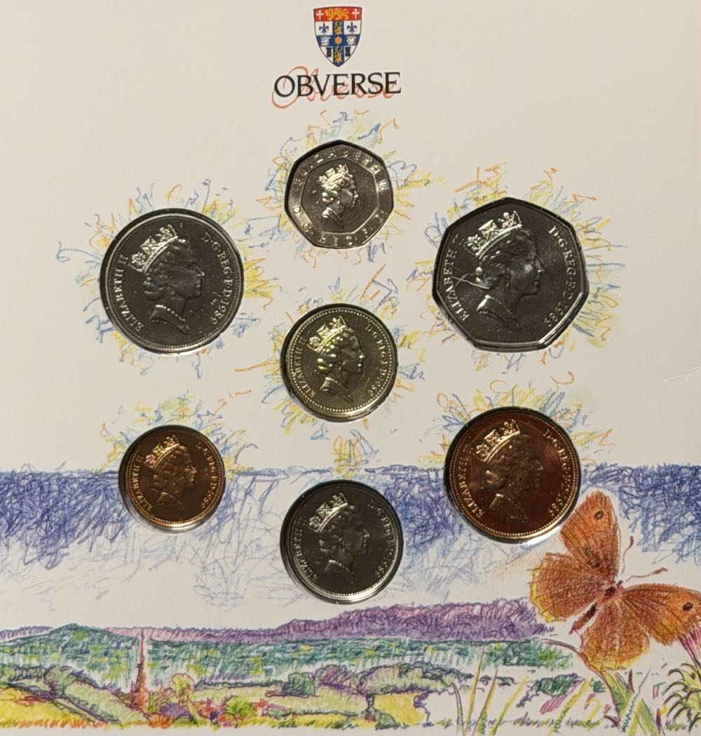 1989 Scottish Thistle £1 (2)  coin collectible - Main Image 4