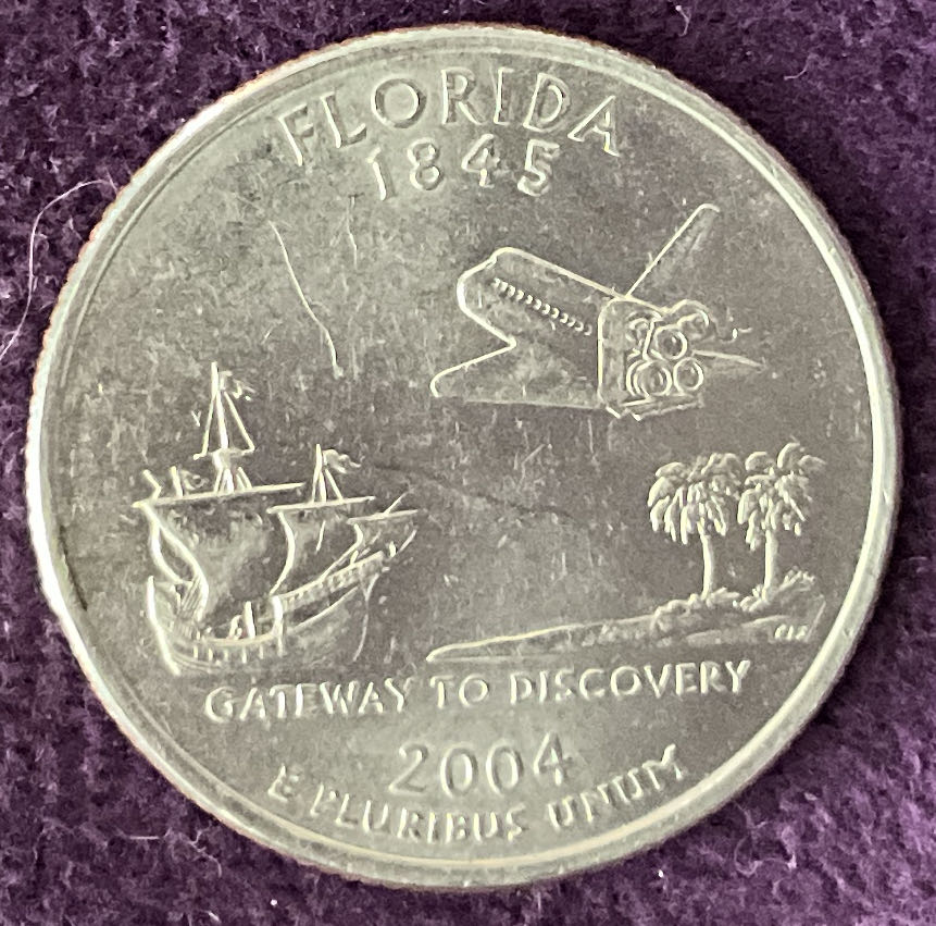 Washington Quarter Florida 2004 D 1  coin collectible - Main Image 2