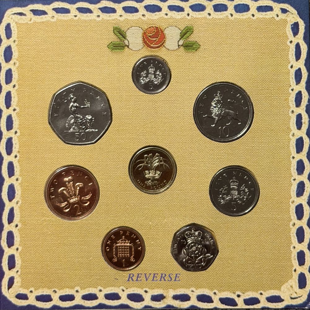 1990 Portcullis 1p  coin collectible - Main Image 3