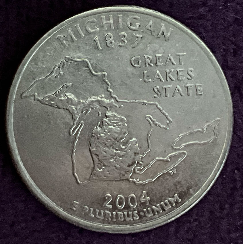 Washington Quarter Michigan 2004 D 1  coin collectible - Main Image 4
