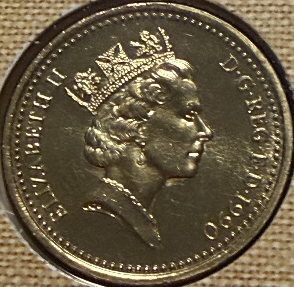 1990 Welsh Leek £1 (2)  coin collectible - Main Image 2