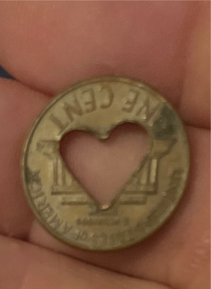 Heart Stamped Penny  coin collectible - Main Image 2