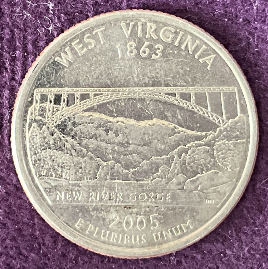 Washington Quarter West Virginia 2005 D 1  coin collectible - Main Image 2