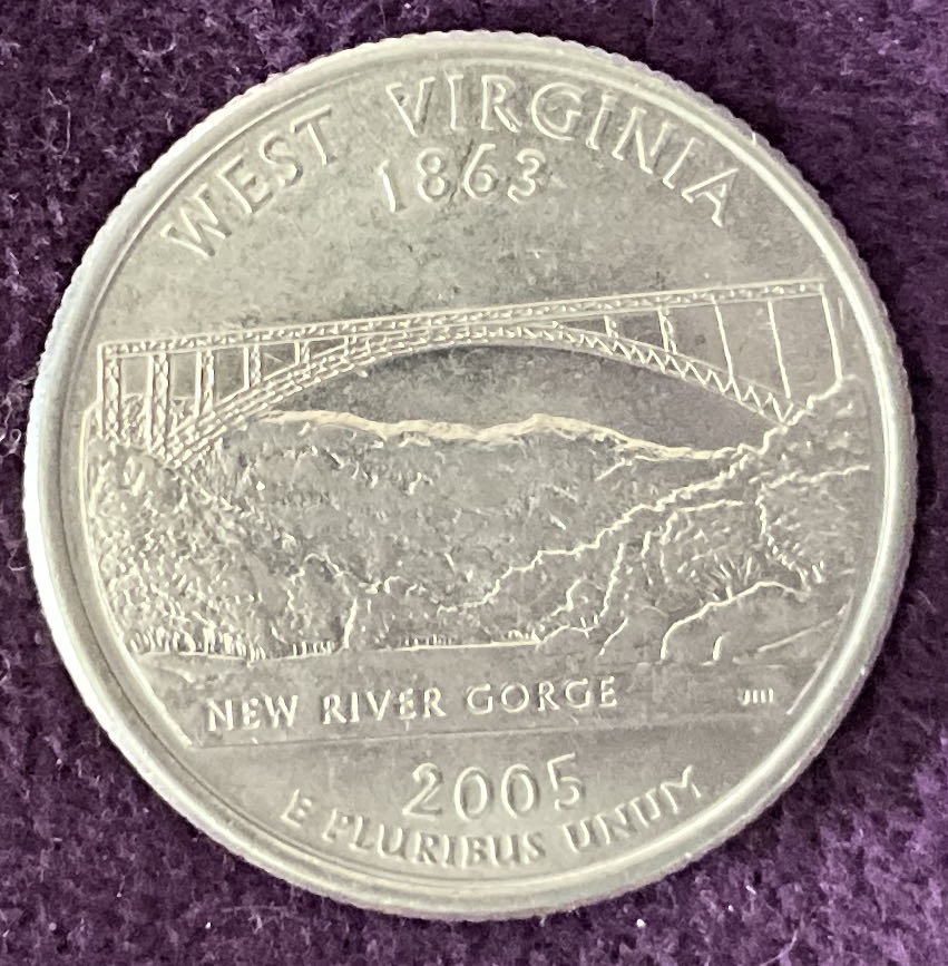Washington Quarter West Virginia 2005 D 2  coin collectible - Main Image 2