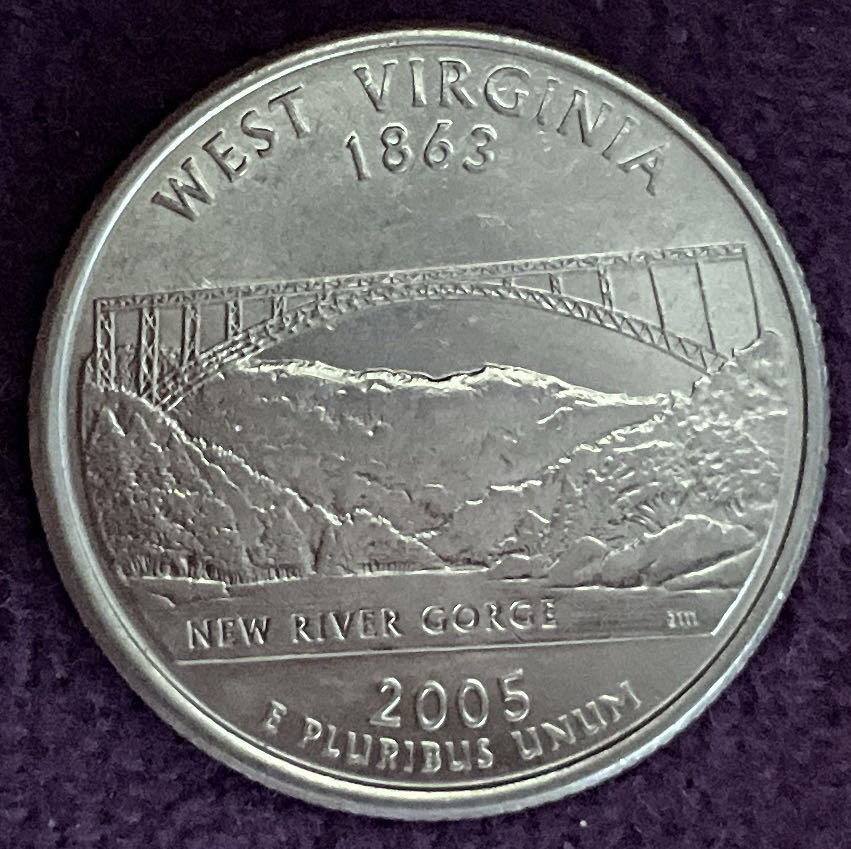 Washington Quarter West Virginia 2005 D 2  coin collectible - Main Image 4
