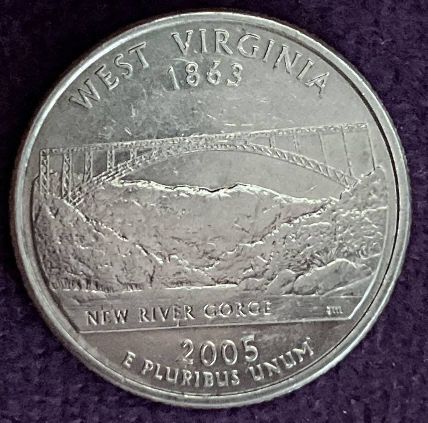 Washington Quarter West Virginia 2005 P 1  coin collectible - Main Image 4
