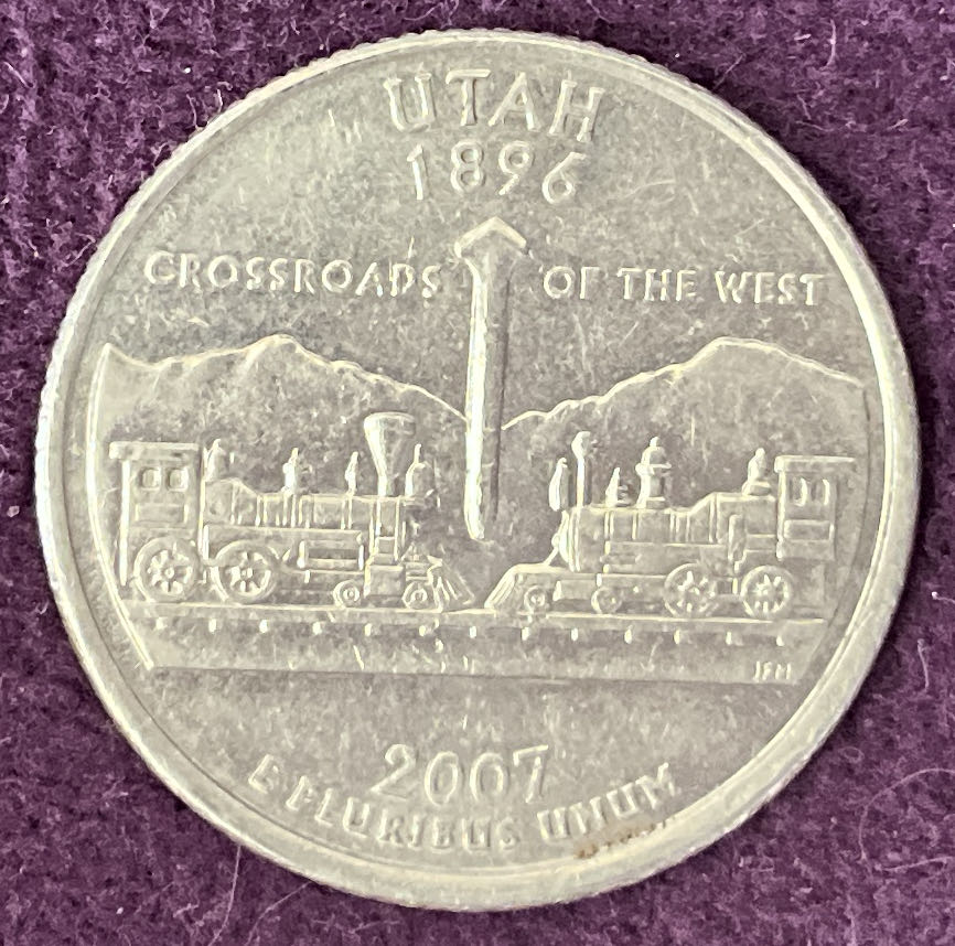 Washingyon Quarter Utah 2007 P 1  coin collectible - Main Image 2