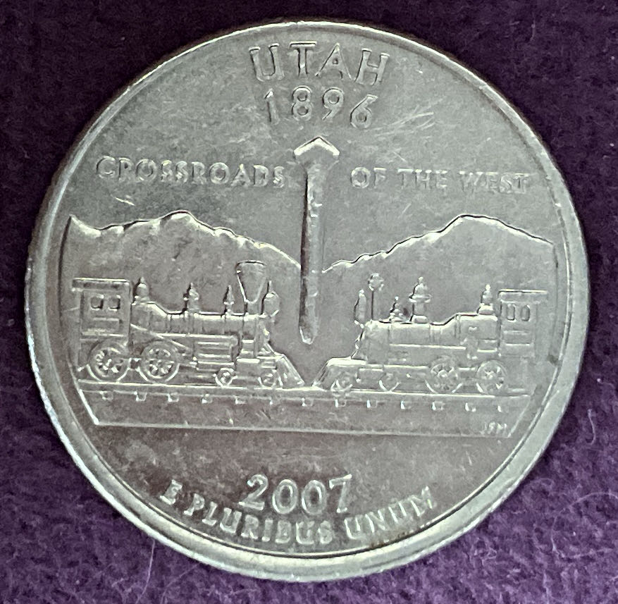 Washingyon Quarter Utah 2007 P 1  coin collectible - Main Image 4