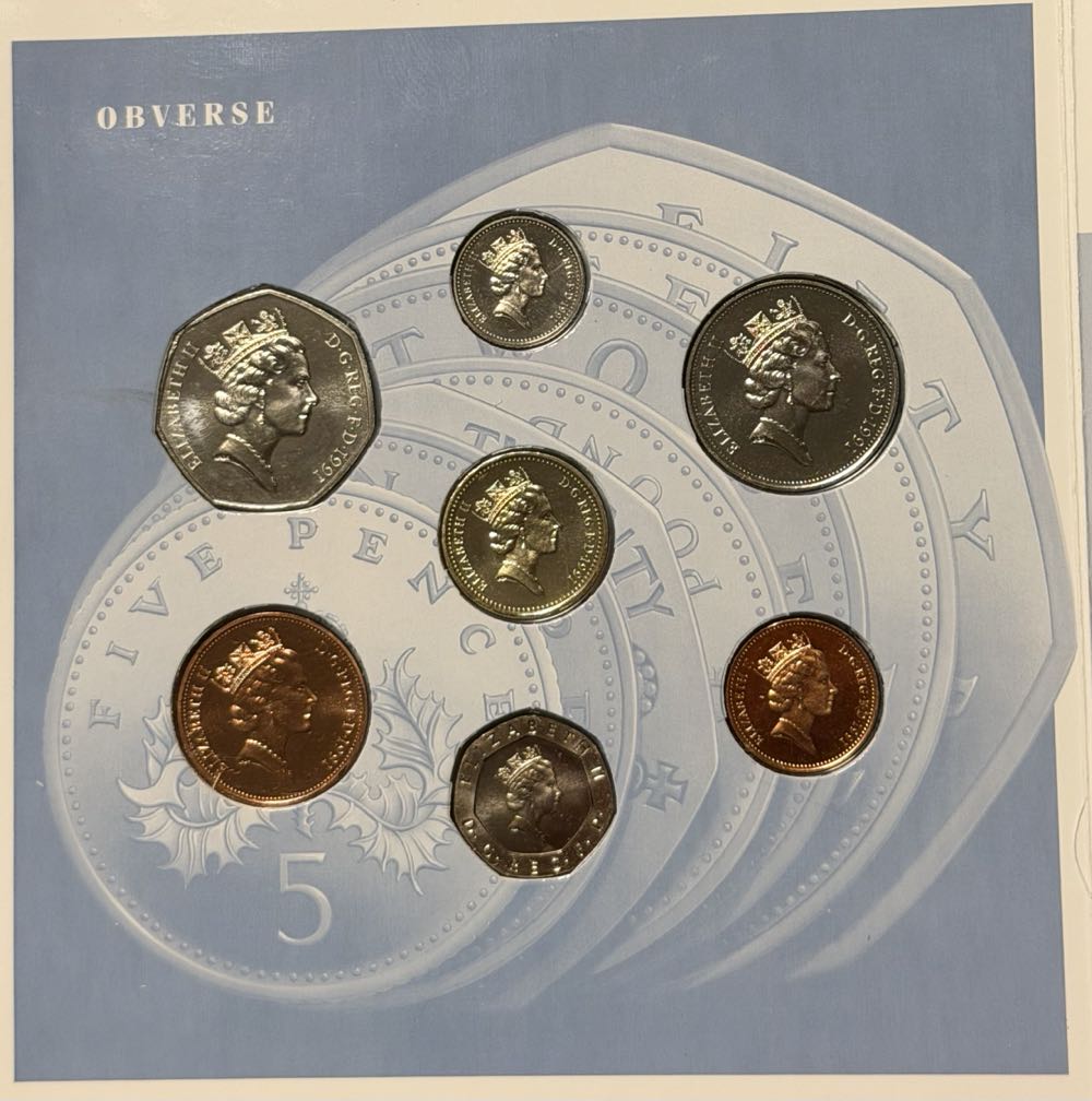 1991 Portcullis 1p  coin collectible - Main Image 4