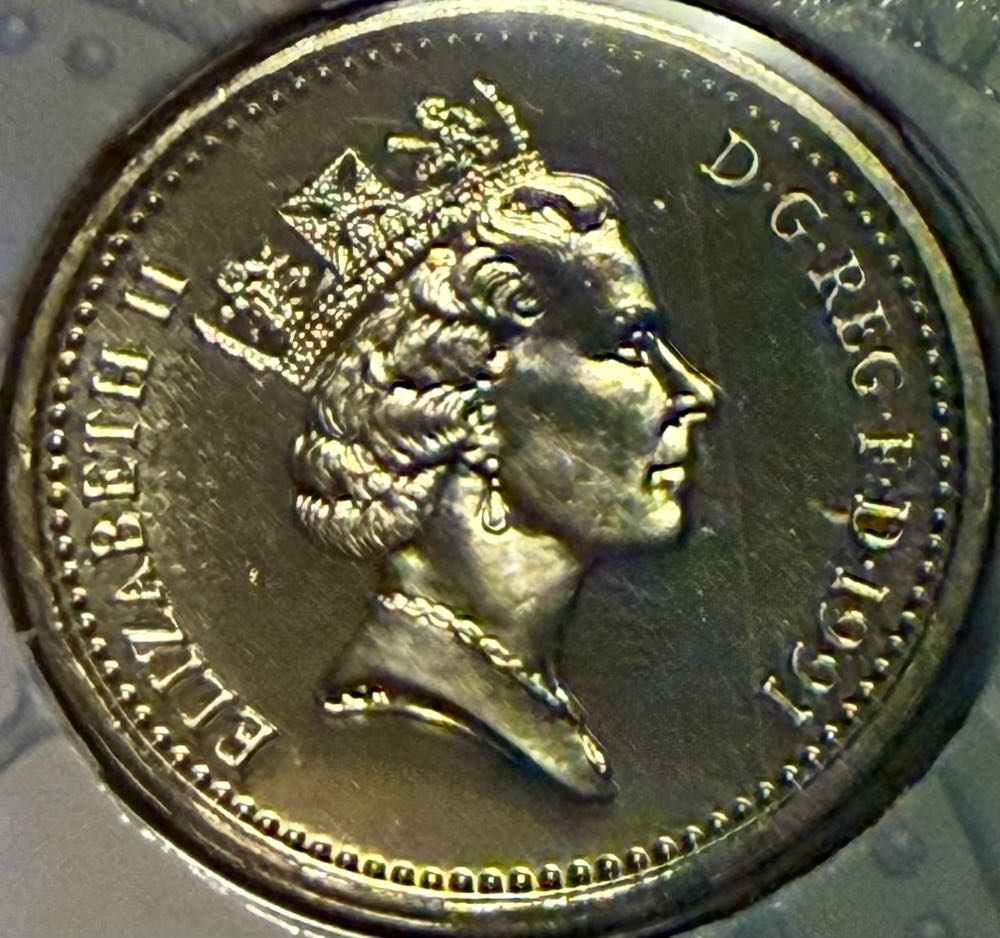 1991 Northern Ireland Flax £1 (2)  coin collectible - Main Image 2