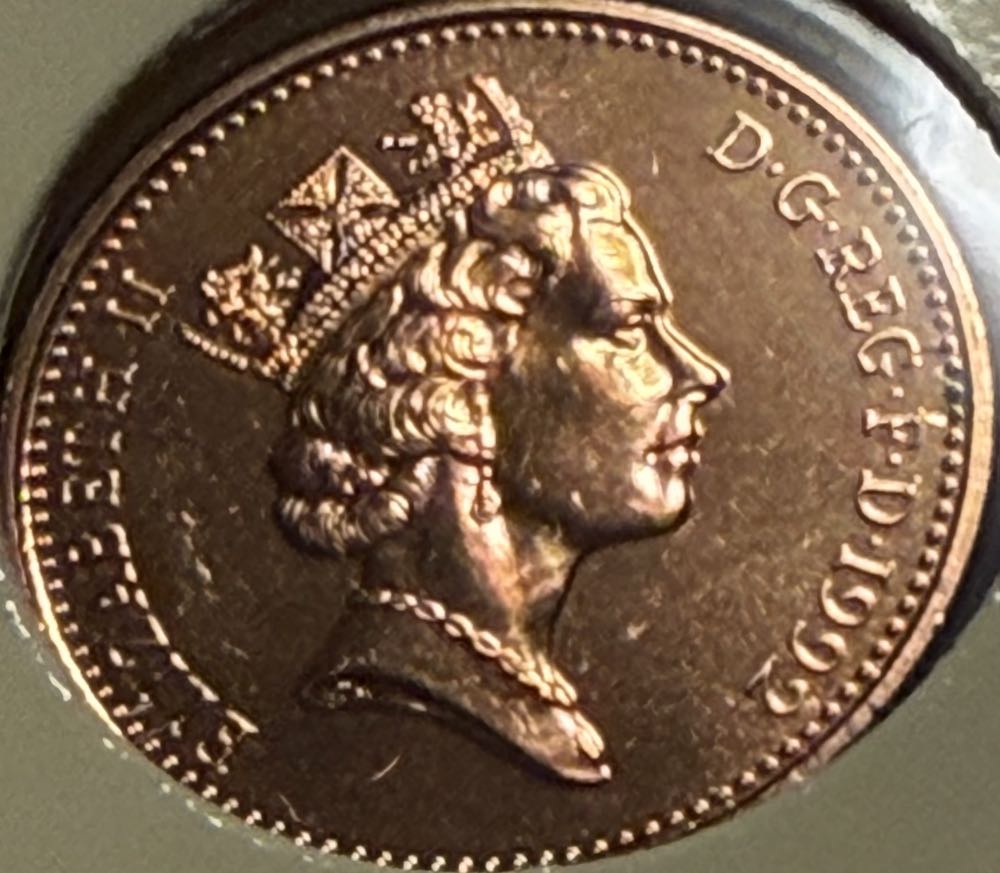 1992 Portcullis 1p  coin collectible - Main Image 2