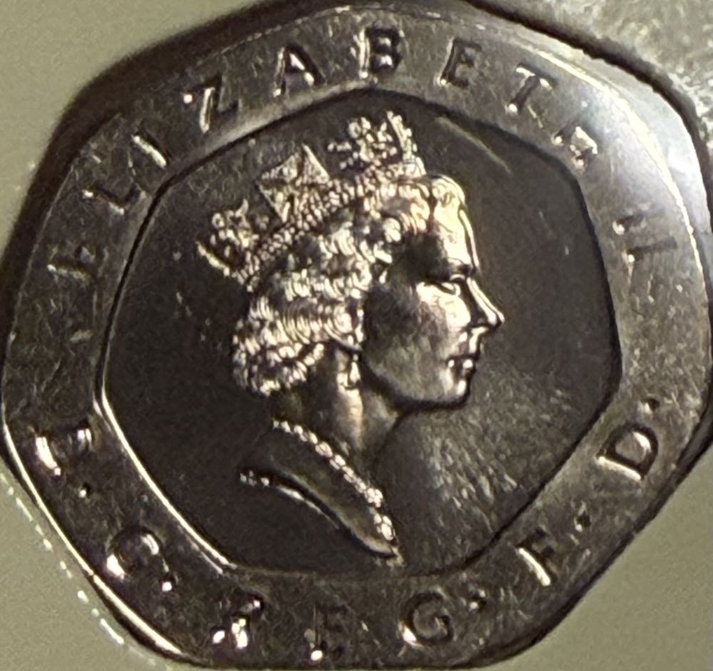 1992 Tudor Rose 20p (2)  coin collectible - Main Image 2