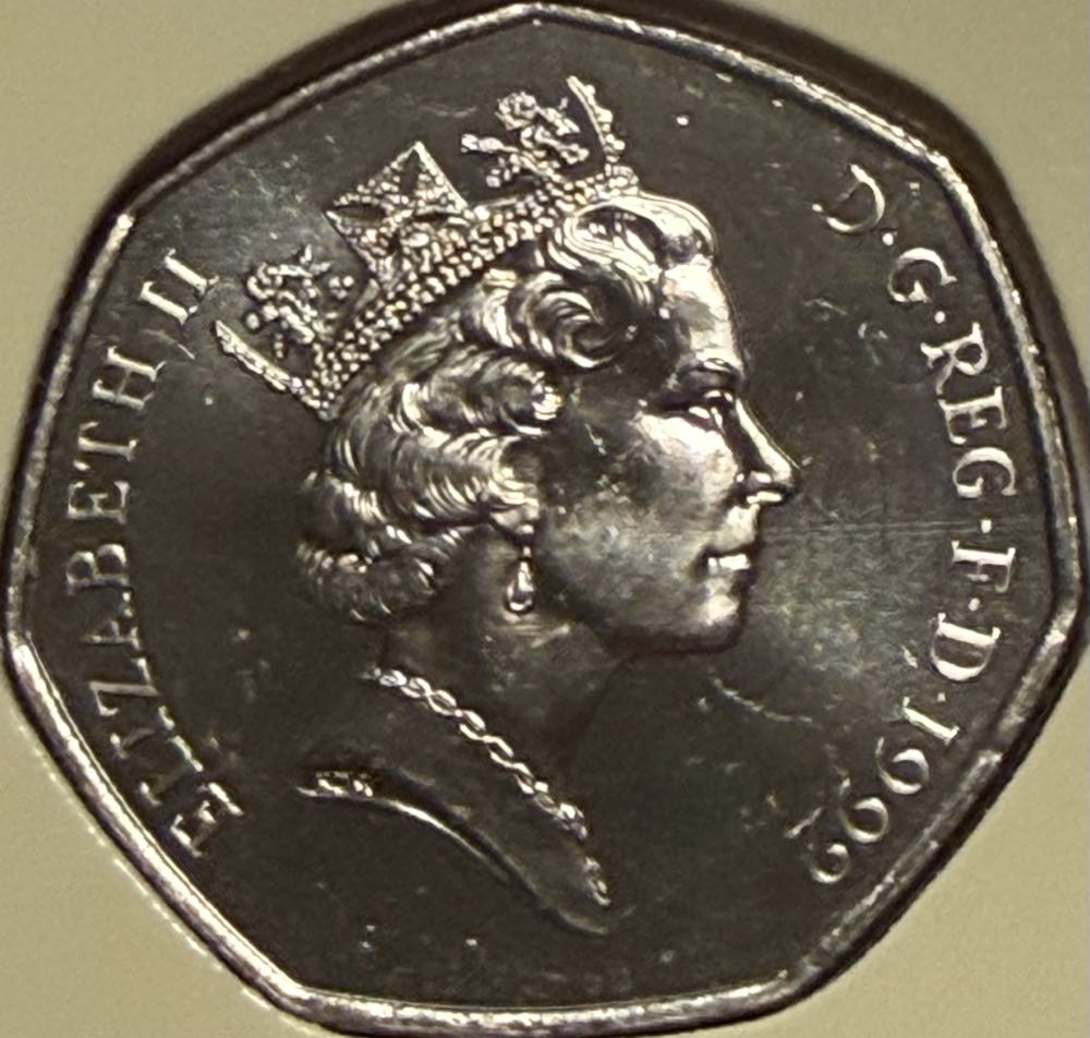 1992 Britannia 50p  coin collectible - Main Image 2