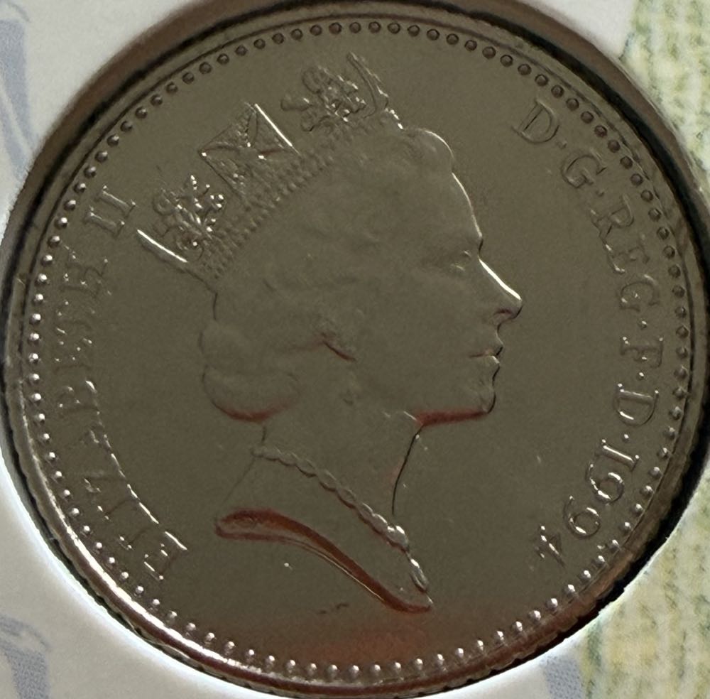 1994 English Lion 10p  coin collectible - Main Image 2