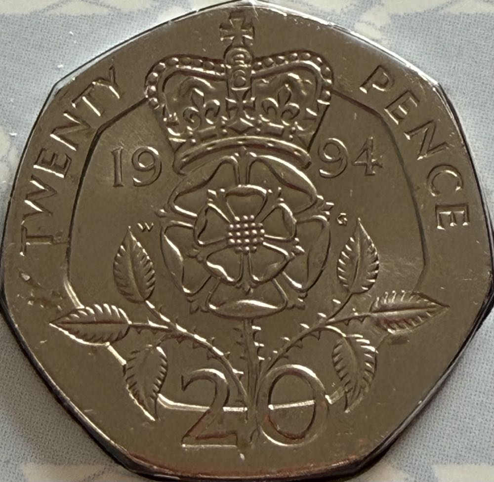 1984 Tudor Rose 20p