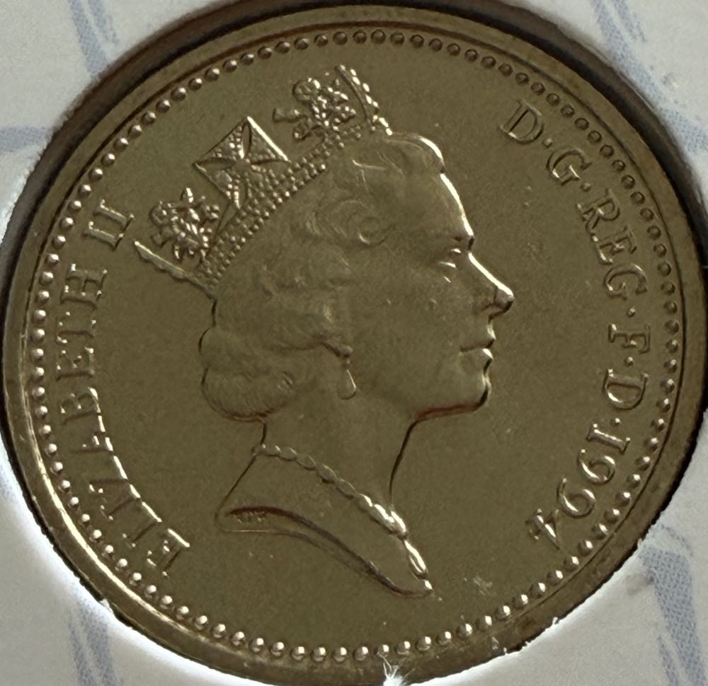 1994 Scottish Lion £1 (2)  coin collectible - Main Image 2