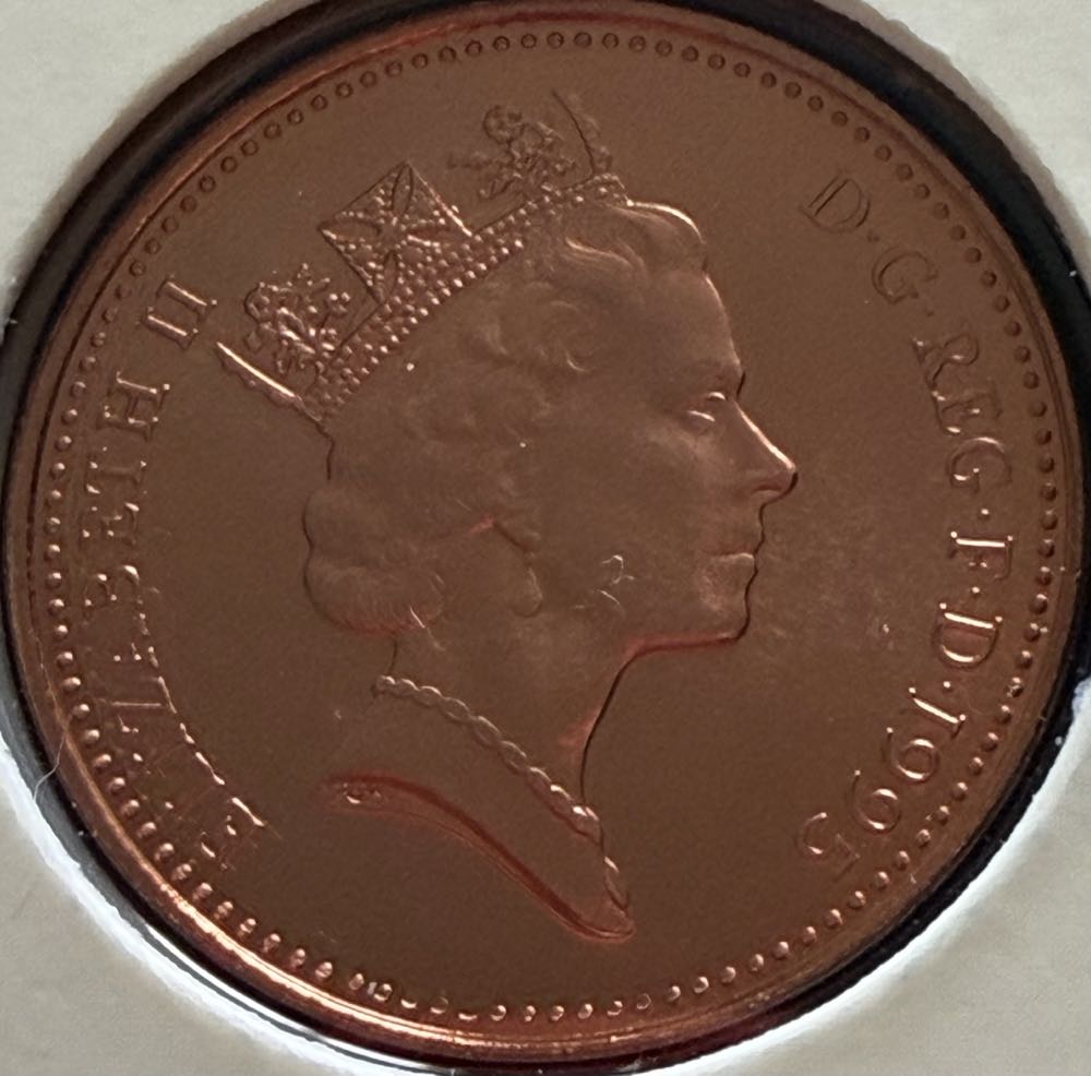 1995 Portcullis 1p  coin collectible - Main Image 2