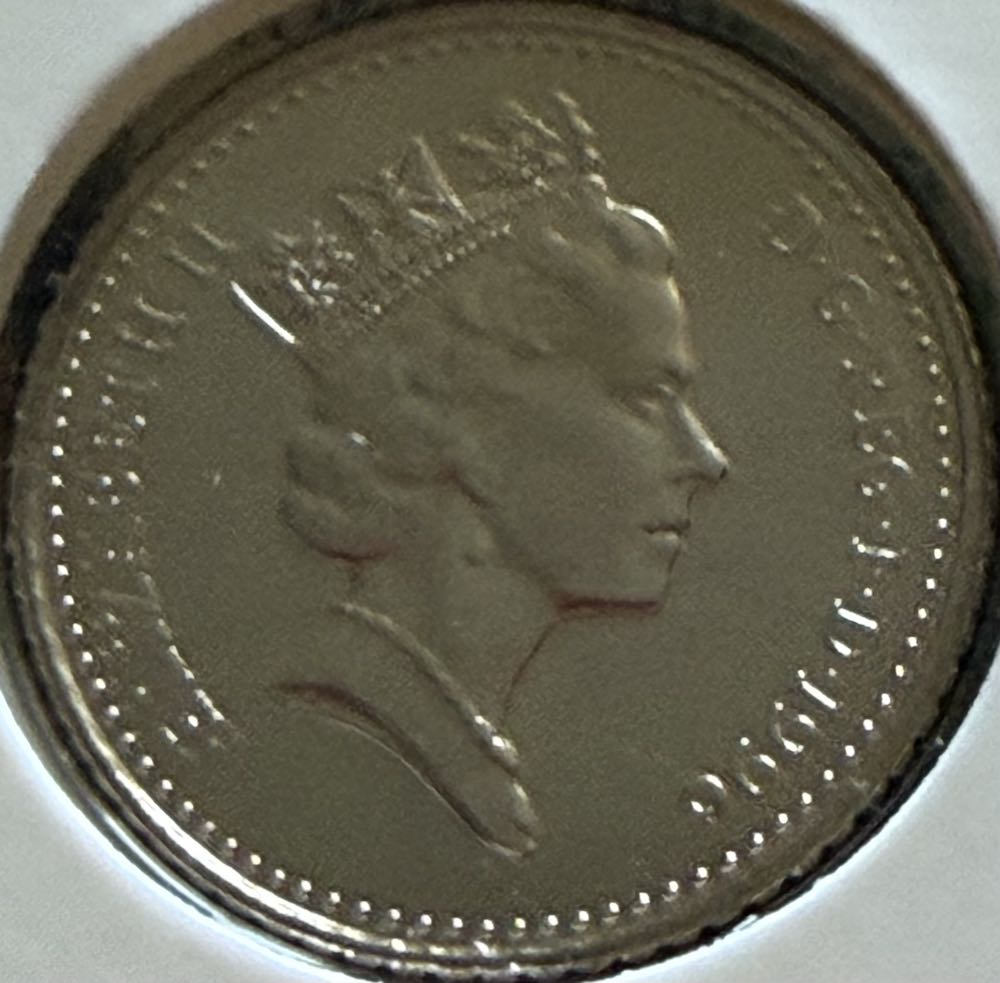 1996 Scottish Thistle 5p  coin collectible - Main Image 2