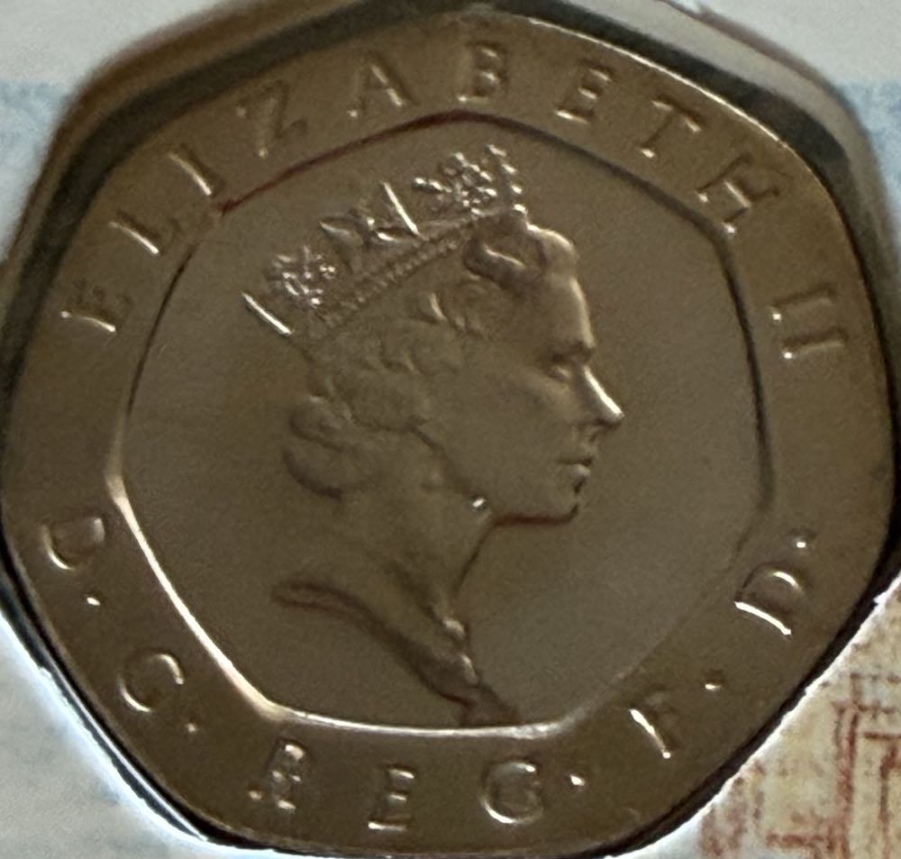 1996 Tudor Rose 20p (2)  coin collectible - Main Image 2