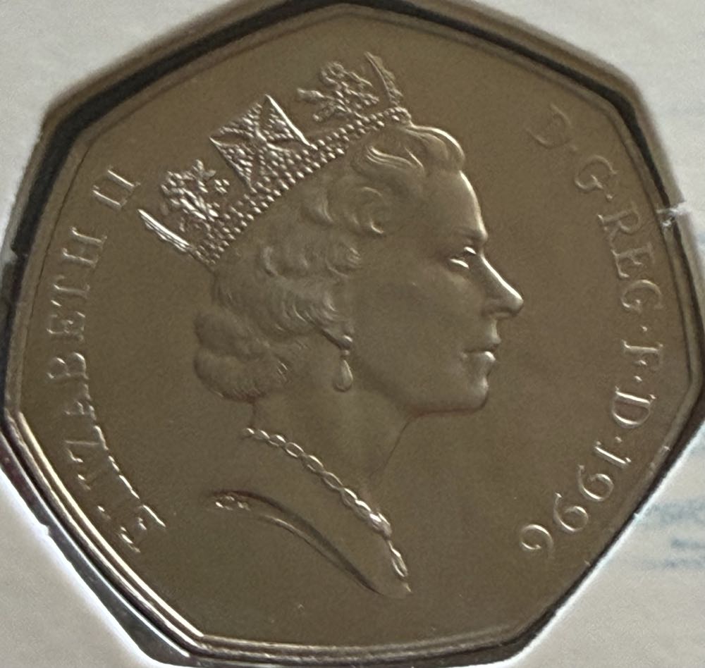 1996 Britannia 50p  coin collectible - Main Image 2
