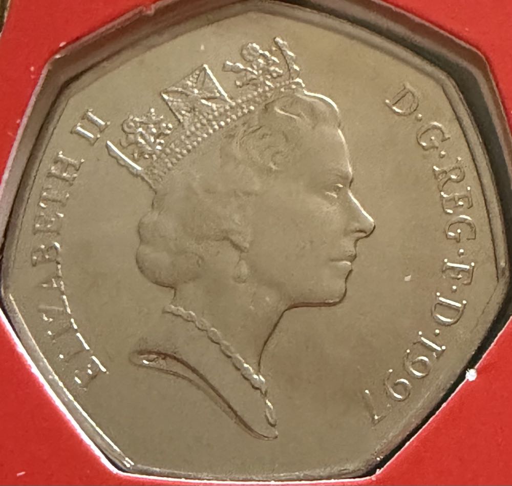 1997 Britannia Small 50p (2)  coin collectible - Main Image 2