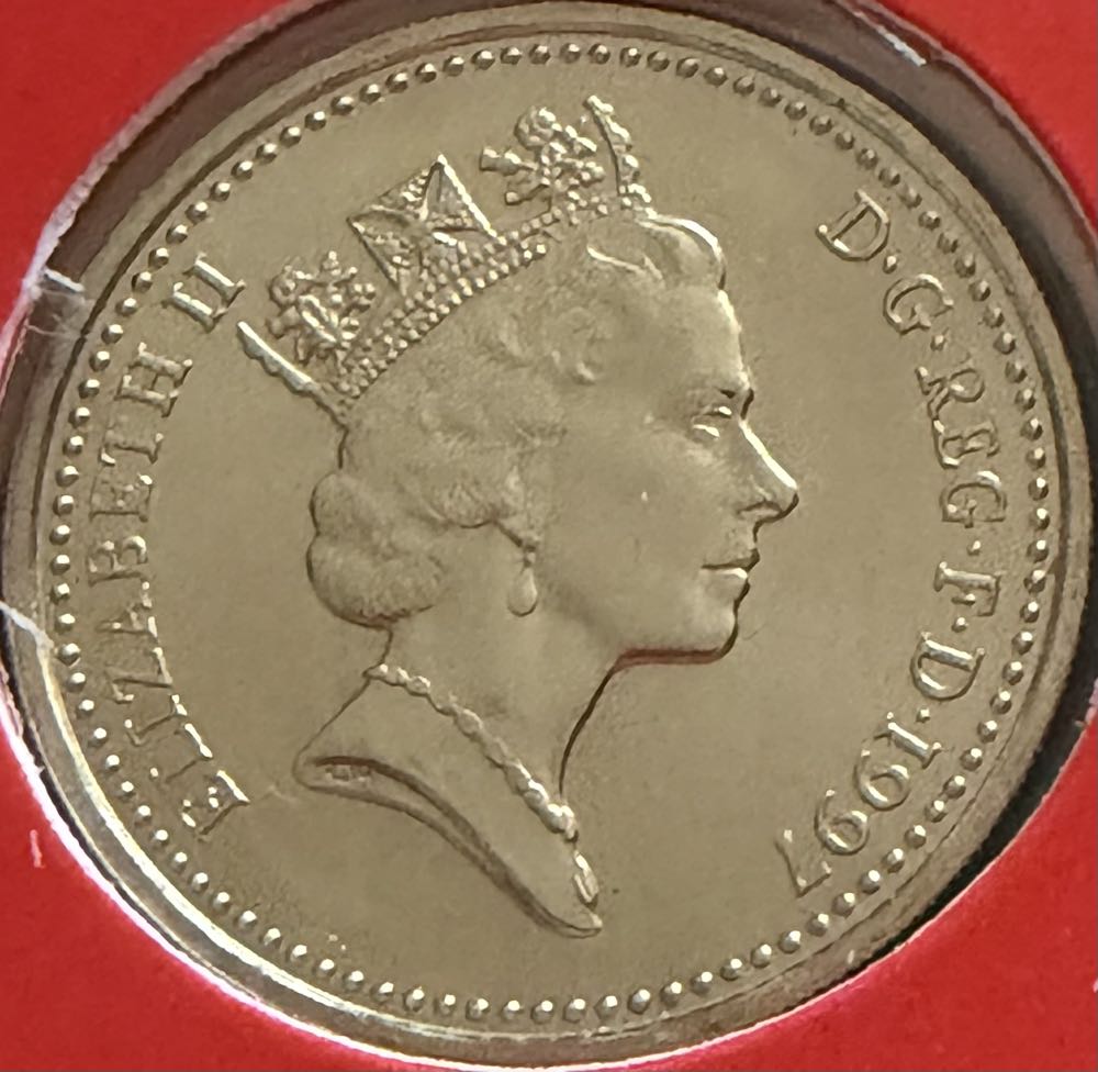 1997 English Three Lions £1 (3)  coin collectible - Main Image 2