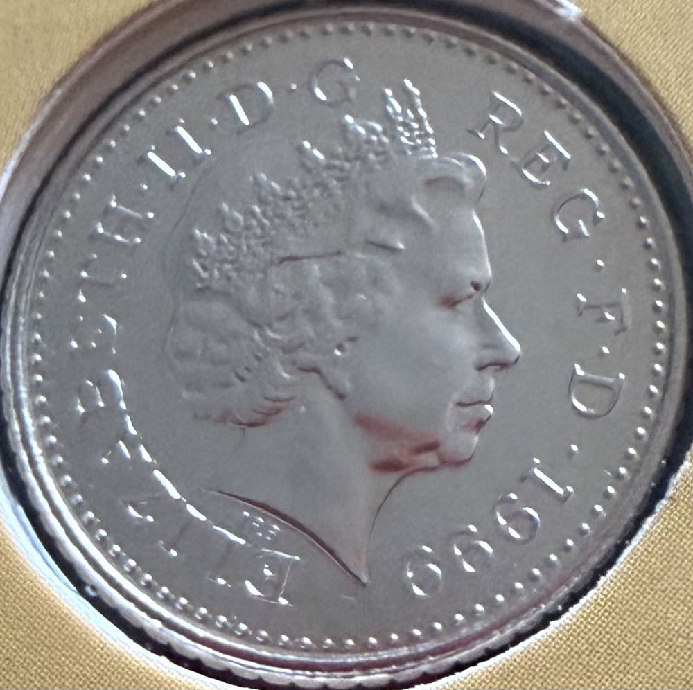 1999 Scottish Thistle 5p  coin collectible - Main Image 2
