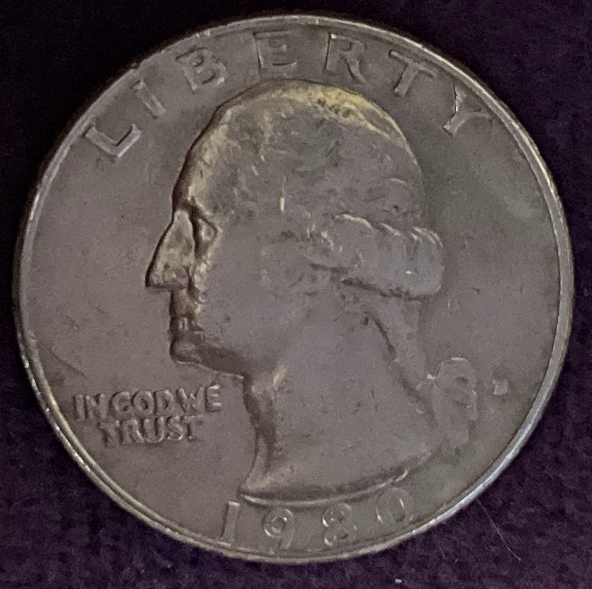Quarter Washington 1980 D 8  coin collectible - Main Image 3
