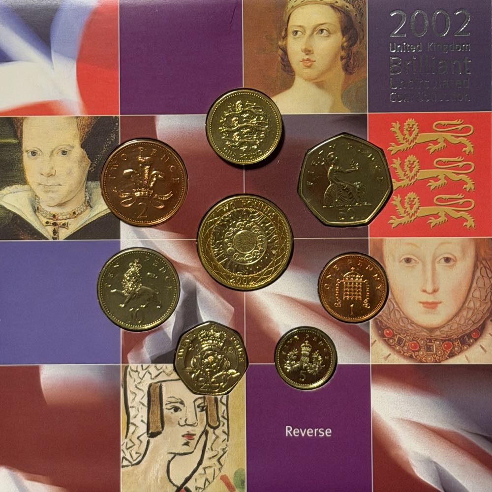 2002 English Three Lions £1 (2)  coin collectible - Main Image 3