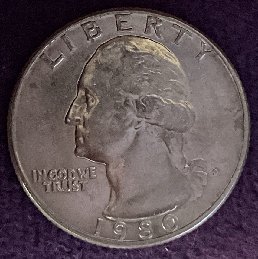Quarter Washington 1980 P 5  coin collectible - Main Image 3