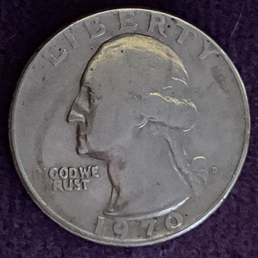 Quarter Washington 1970 D 22  coin collectible - Main Image 3
