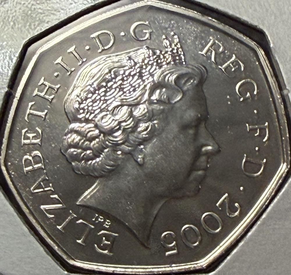 2005 Samuel Johnson’s Dictionary 50p  coin collectible - Main Image 2