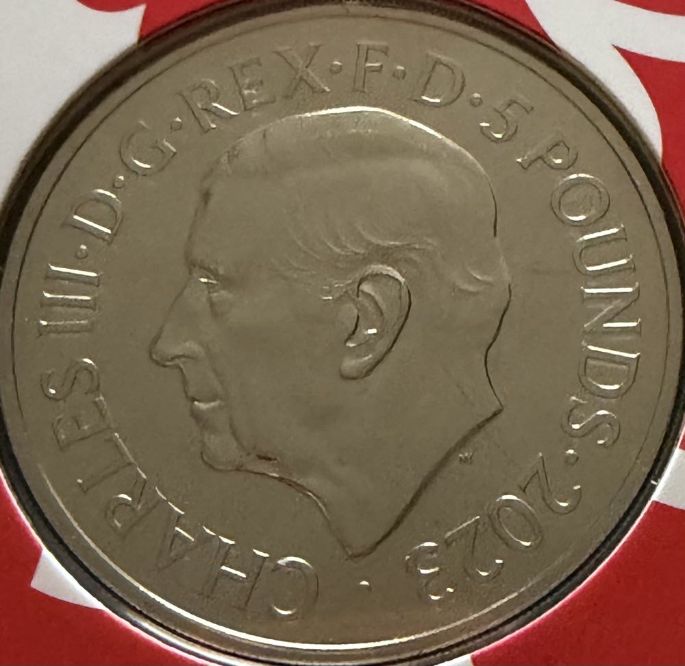 2023 Pride Of England £5  coin collectible - Main Image 2