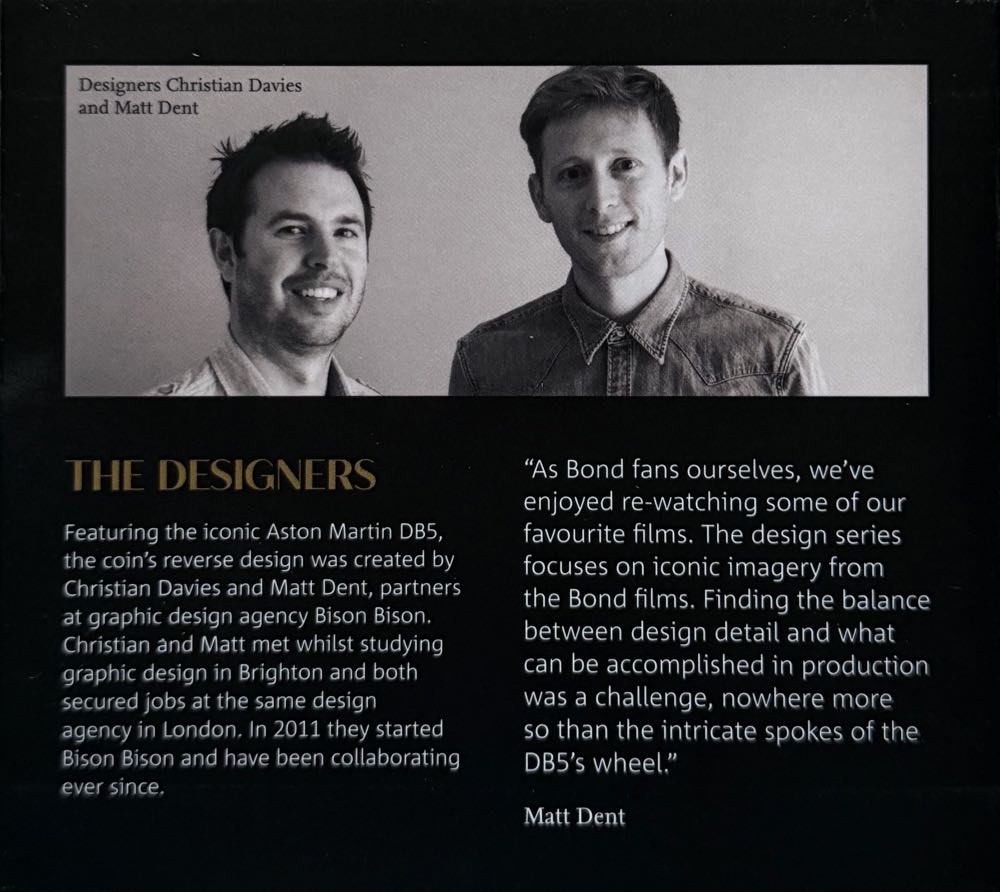 2020 Bond, James Bond 007 £5  coin collectible - Main Image 4