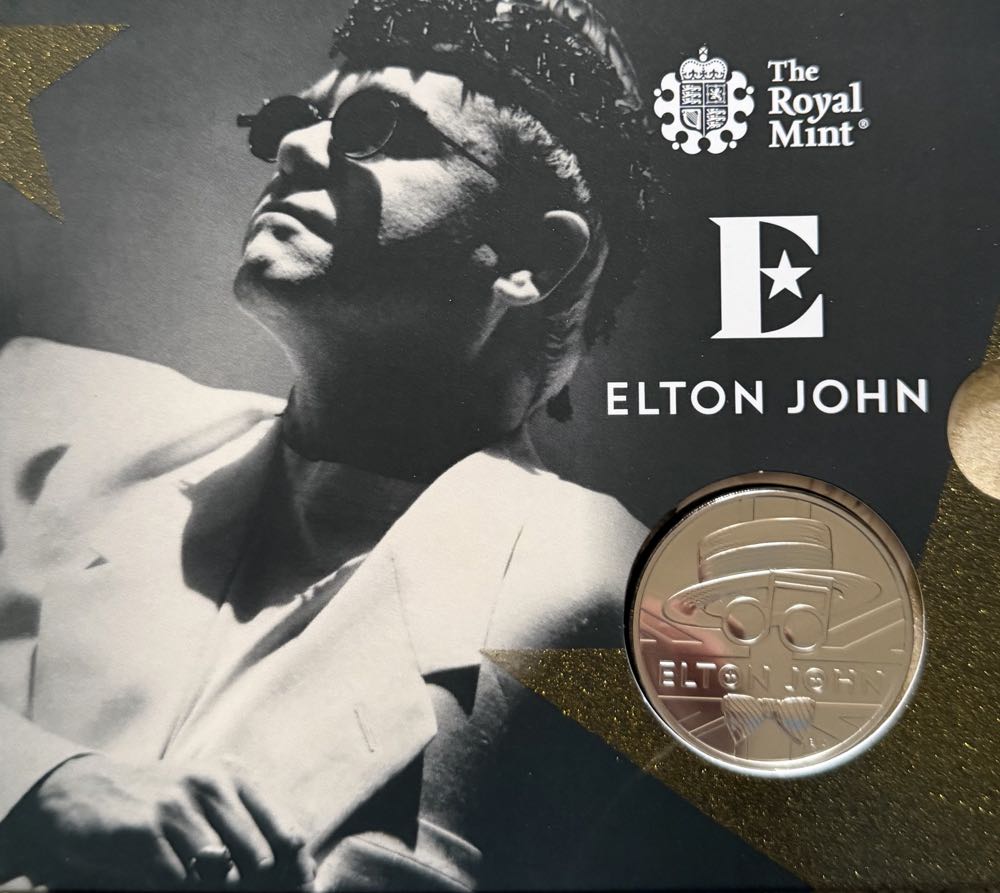 2020 Elton John £5 (2)  coin collectible - Main Image 3