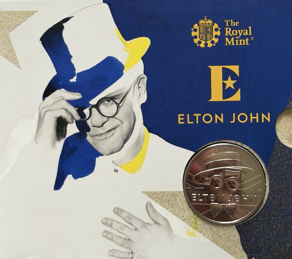 2020 Elton John £5 (4)  coin collectible - Main Image 3