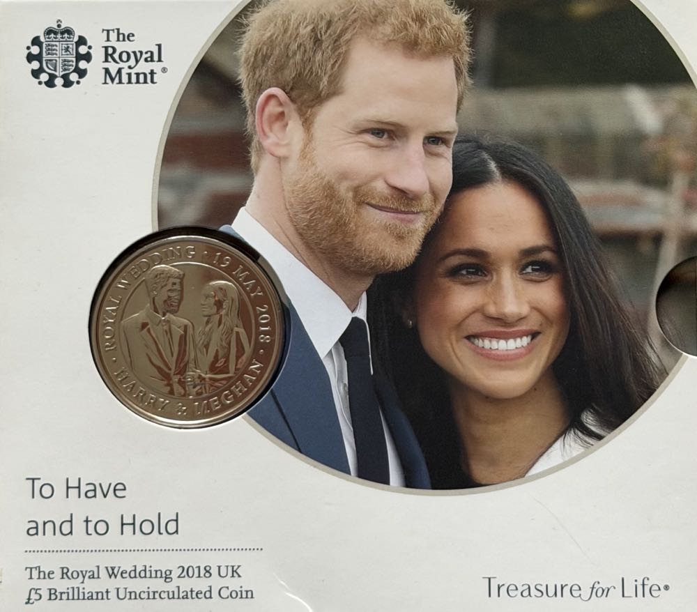 2018 Royal Wedding £5  coin collectible - Main Image 3